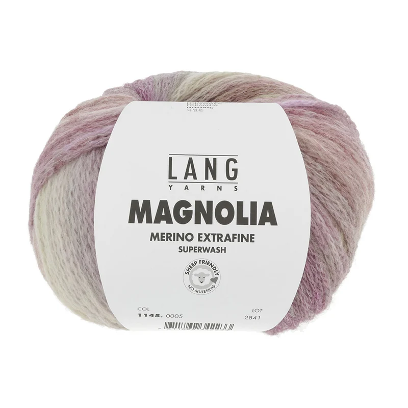 Lang Yarns Magnolia 005 Fuchsia/Violett/Beige