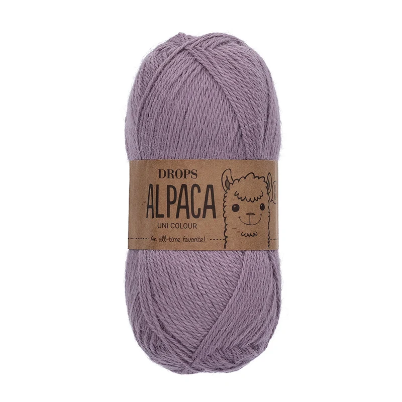 DROPS Alpaka Uni Colour 9035 „Bevroren Lavendel“