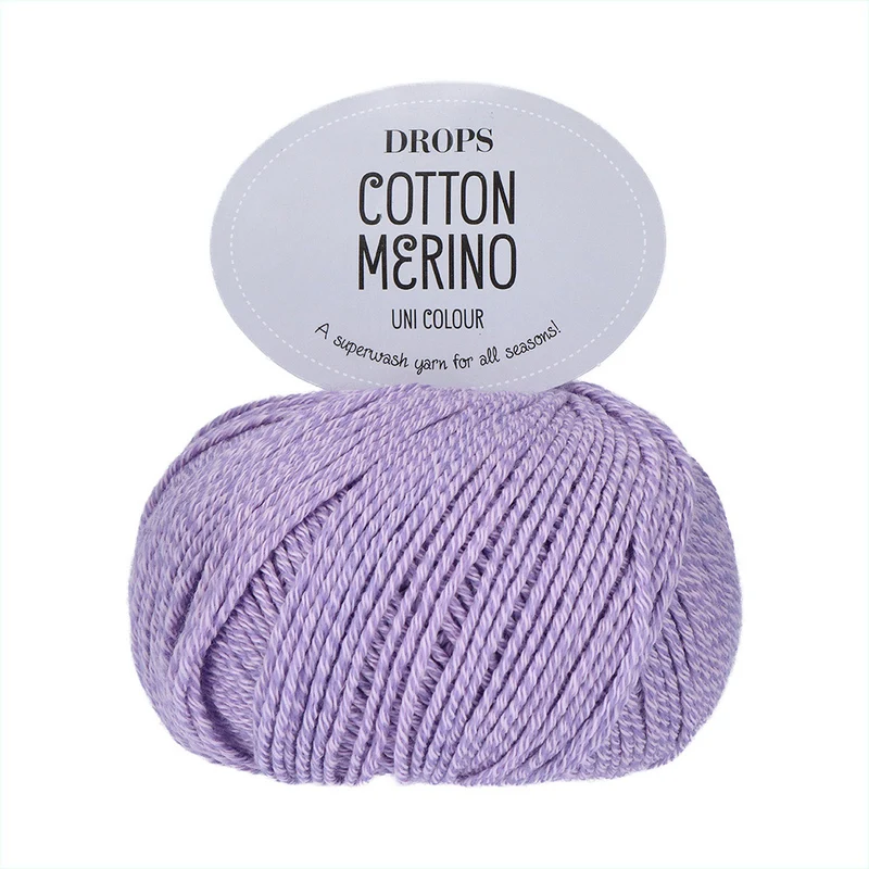 DROPS Cotton Merino Uni Colour 31 Süße Orchidee