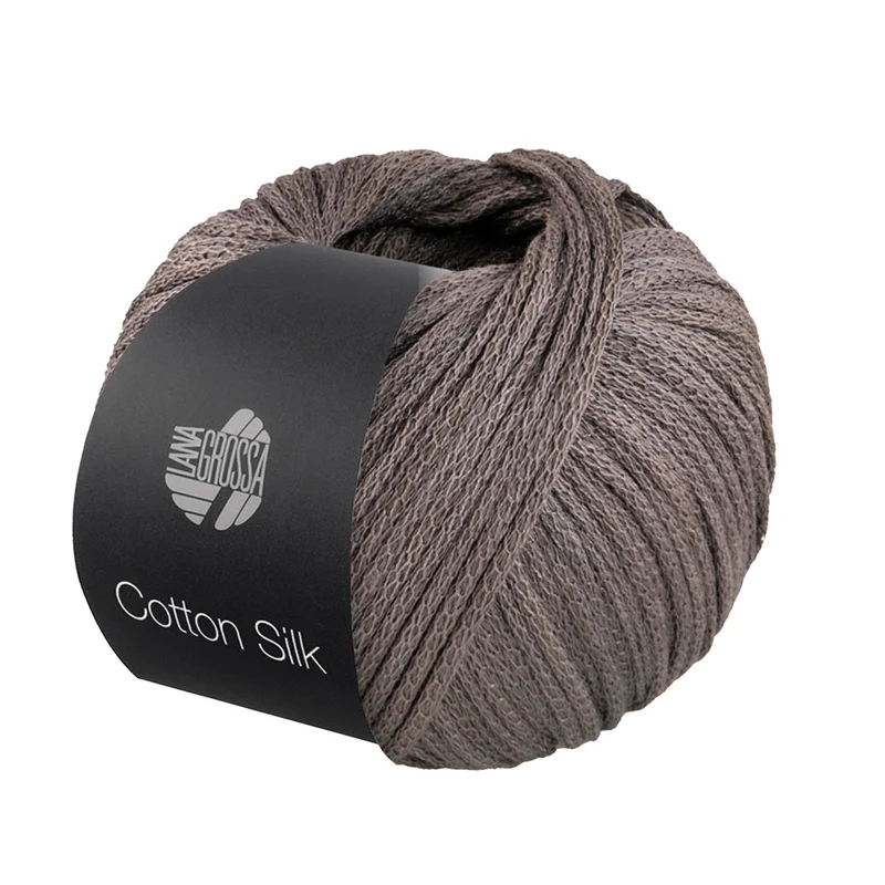 Lana Grossa Cotton Silk 010 Graubraun