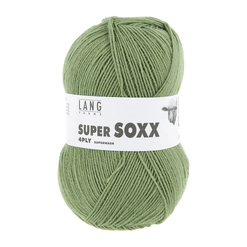 Lang Yarns Super Soxx 4-fach 0098 Oliv (4-fädig)