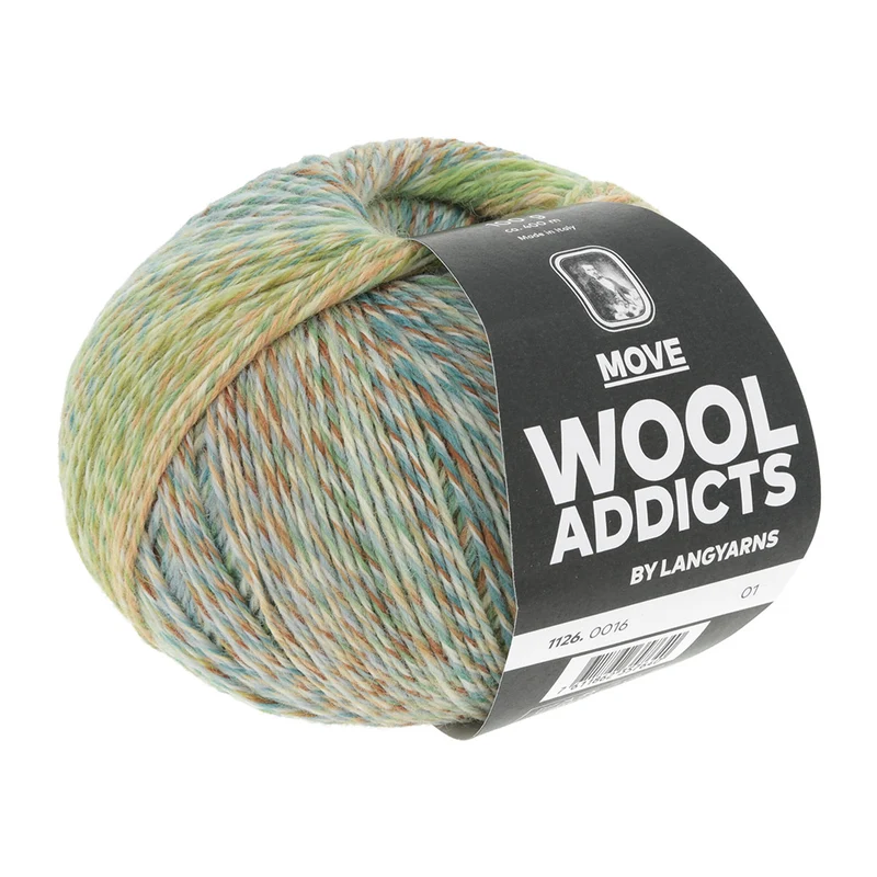 Lang Yarns Move 0016 Dunkelgrün/Oliv/Petrol/Braun