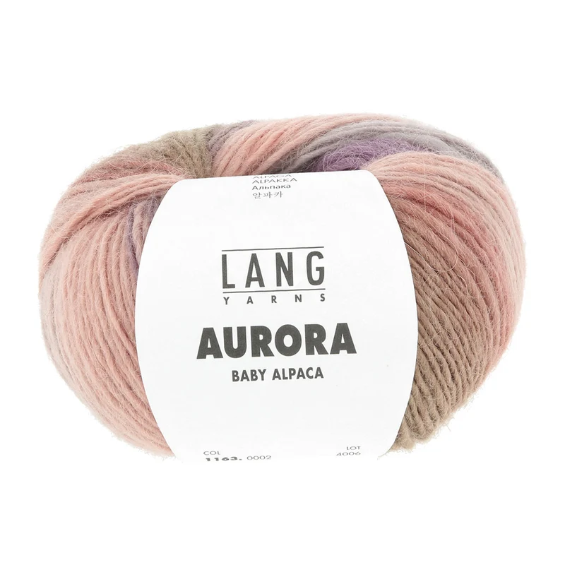 Lang Yarns Aurora 0002 Minze/Rosenholz/Blau/Braun