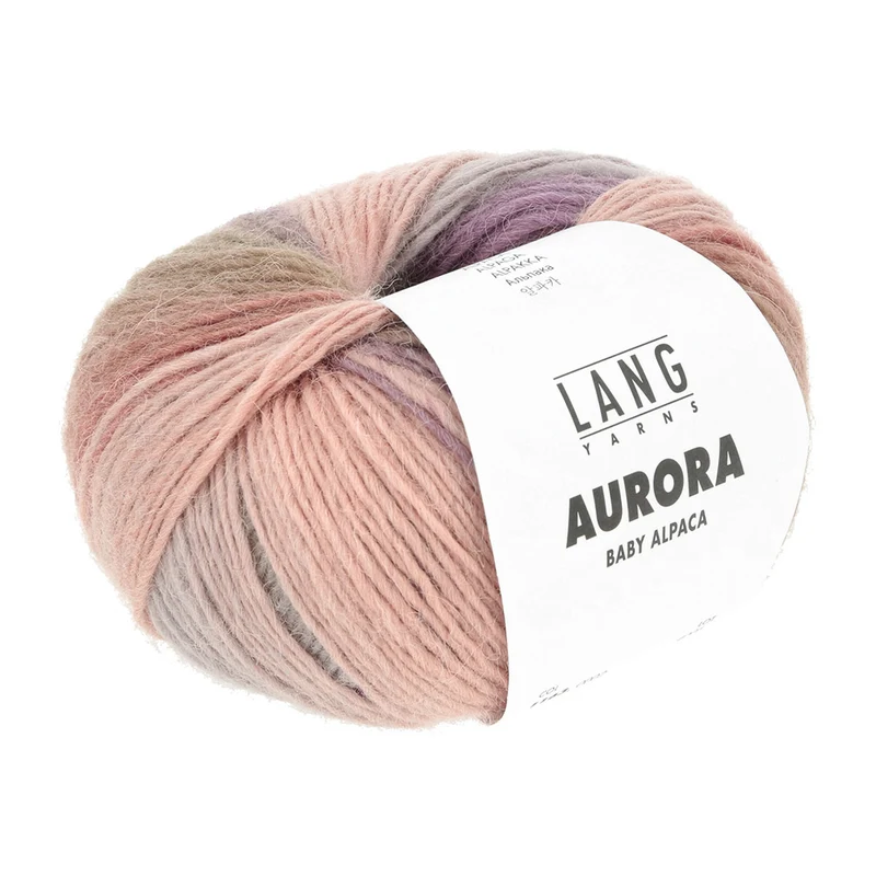 Lang Yarns Aurora 0002 Minze/Rosenholz/Blau/Braun