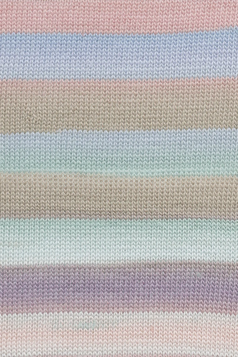 Lang Yarns Aurora 0002 Minze/Rosenholz/Blau/Braun