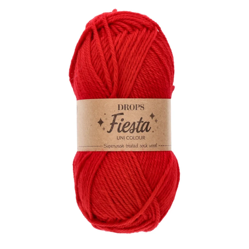 DROPS Fiesta Uni Colour 12 Rot