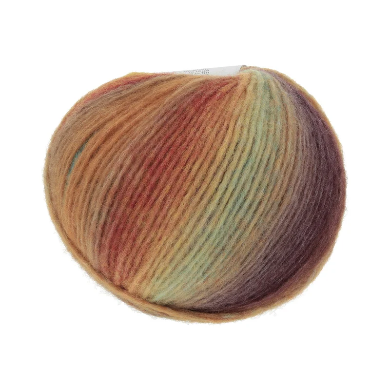 Lang Yarns Cloud 017 Braun/Rot/Mint