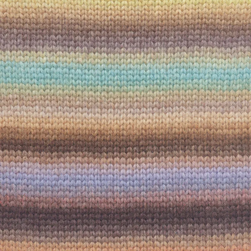 Lang Yarns Cloud 017 Braun/Rot/Mint