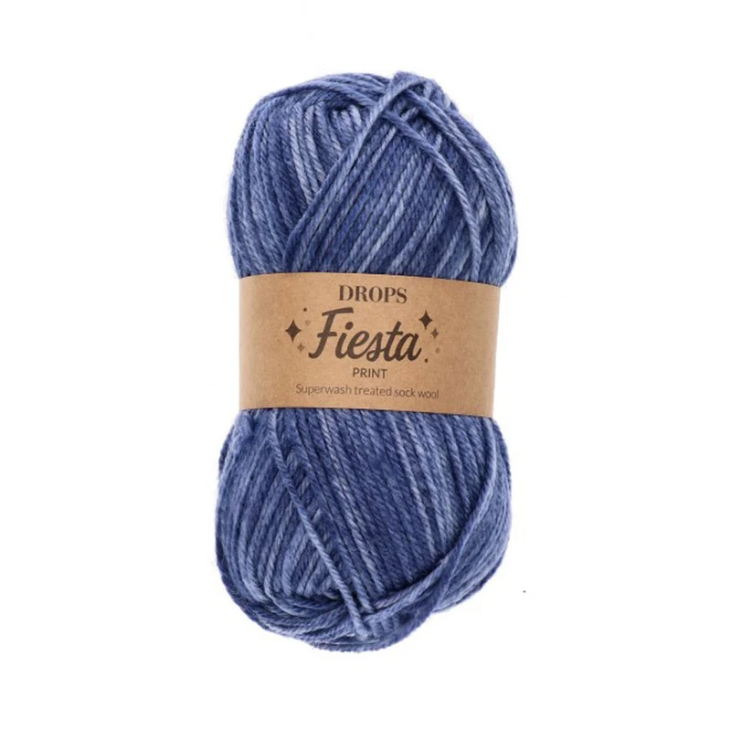 DROPS Fiesta Print 38 Blauer Schleier