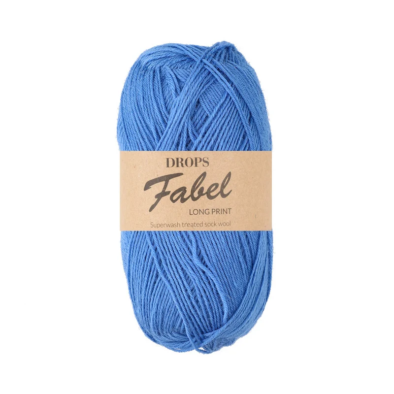DROPS Fabel Uni Colour 116 Kornblumenblau