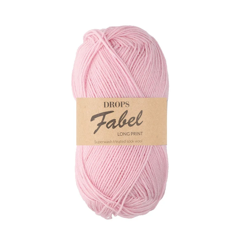 DROPS Fabel Uni Colour 120 Babyrosa