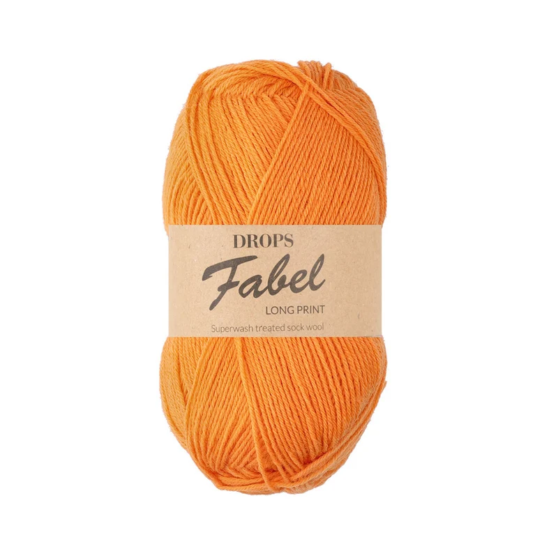 DROPS Fabel Uni Colour 119 Elektrisches Orange