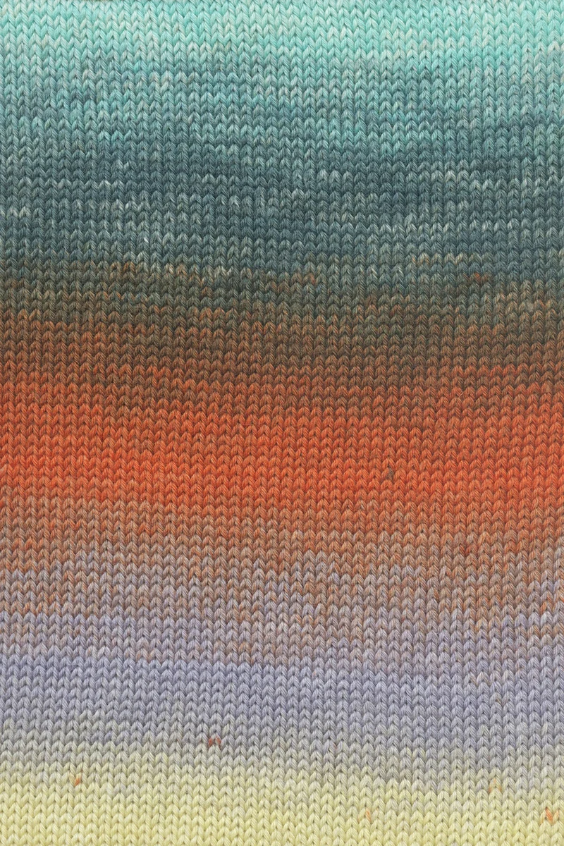 Lang Yarns Move 6-fach 0009 Türkis/Orange/Gelb