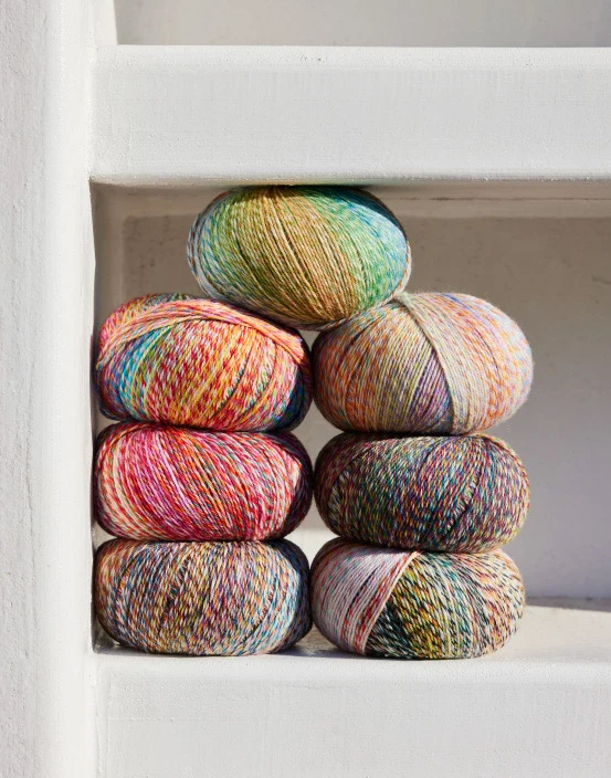 Lang Yarns Move 8-fach 0008 Grün/Rosa/Türkis