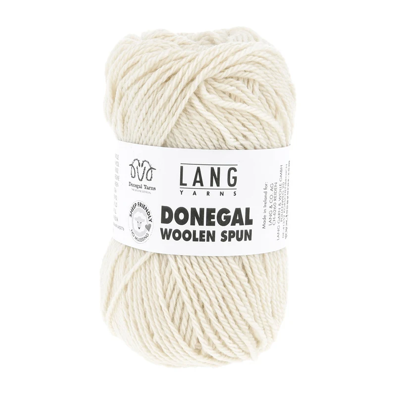 Lang Yarns Donegal Woolen Spun 0001 Weiß