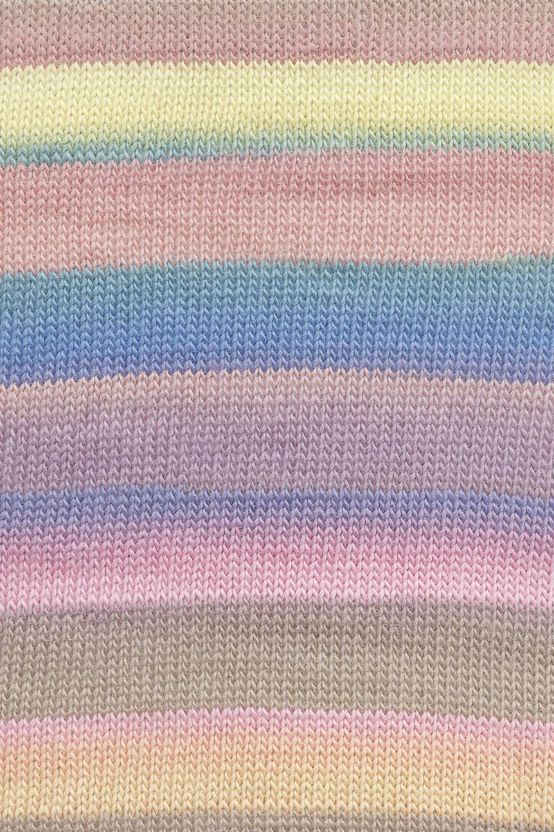 Lang Yarns Aurora 0005 Violett/Gelb/Blau/Rosa