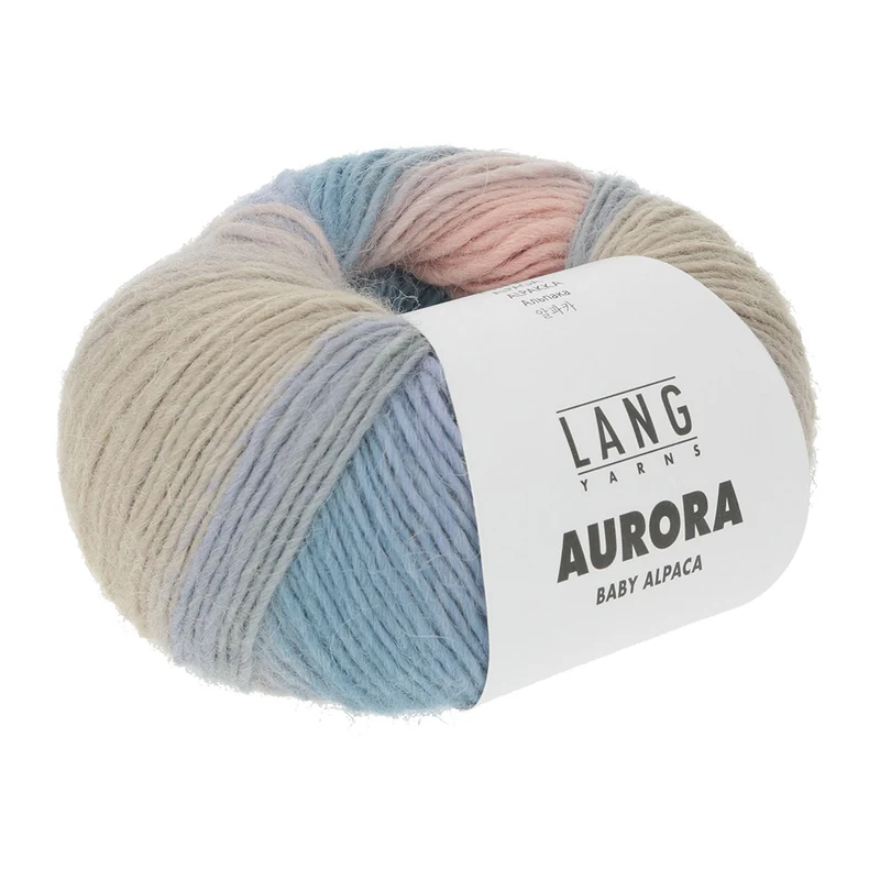 Lang Yarns Aurora 0003 Blau/Grün/Lachs/Sand