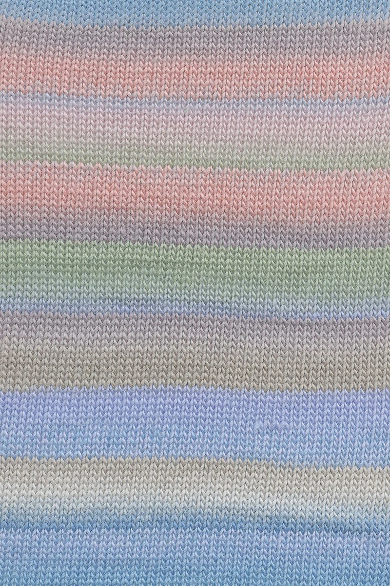 Lang Yarns Aurora 0003 Blau/Grün/Lachs/Sand