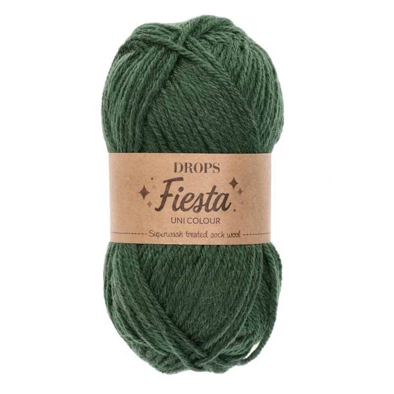 DROPS Fiesta Uni Colour 13 Dunkles Efeu