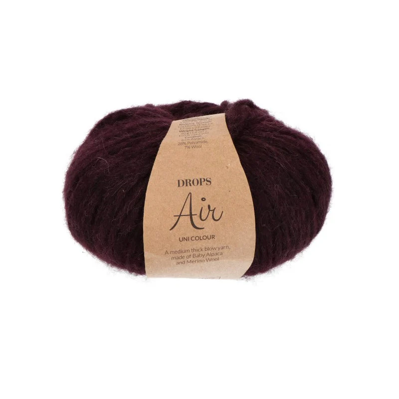 DROPS Air Uni Colour 058 Dunkle Traube