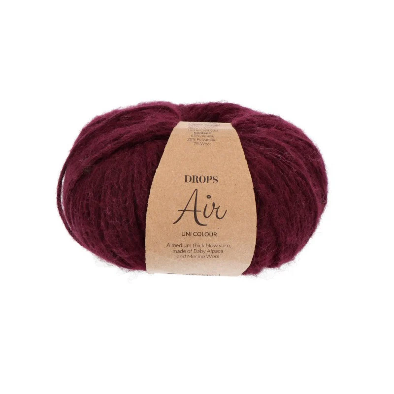 DROPS Air Uni Colour 059 Weinrot