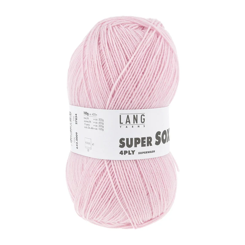 Lang Yarns Super Soxx 4-Fach 0009 Hellrosa (4-fädig)