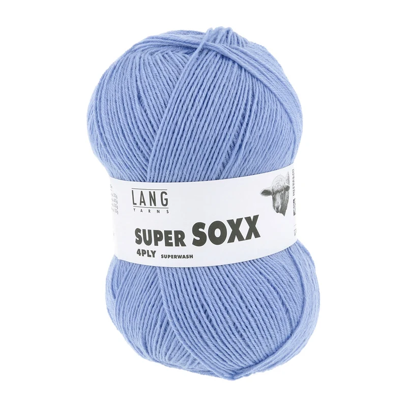 Lang Yarns Super Soxx 4-Fach 0021 Himmelblau (4-fädig)