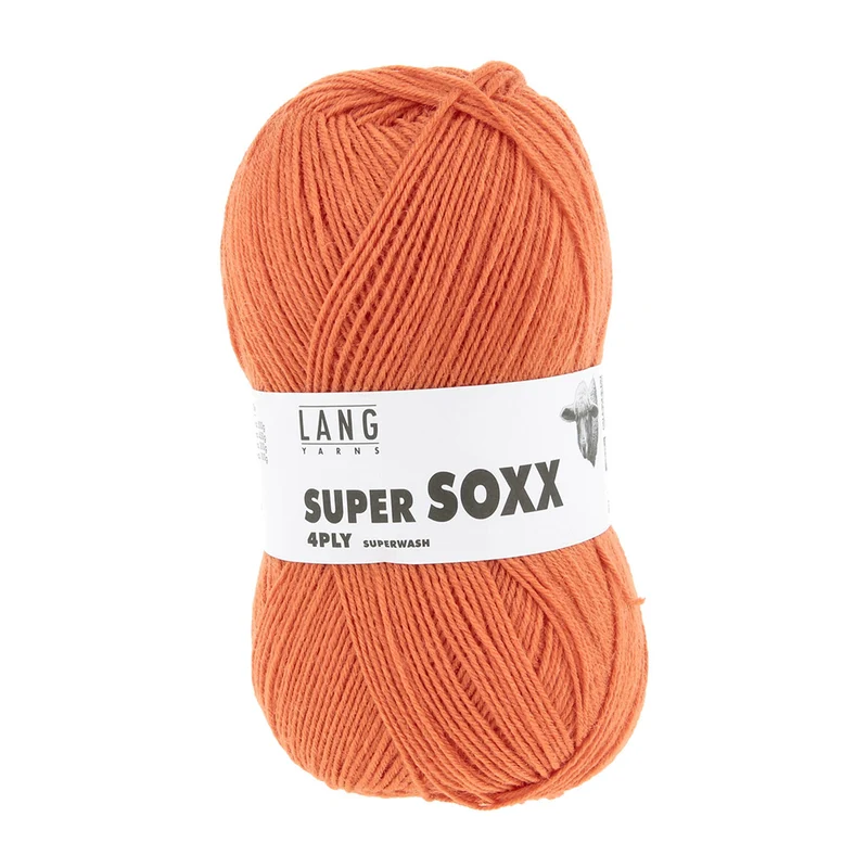 Lang Yarns Super Soxx 4-Fach 0059 Orange (4-fädig)