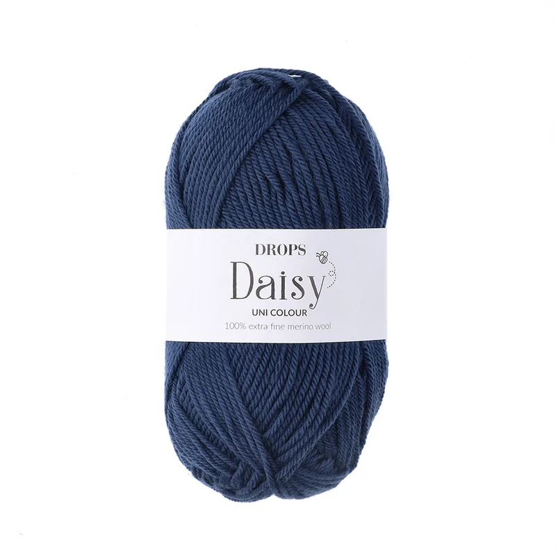DROPS Daisy Uni Colour 019 Marineblau