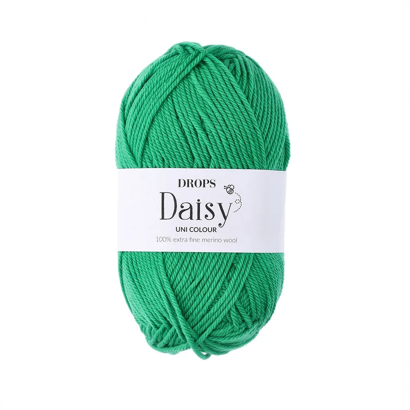 DROPS Daisy Uni Colour 025 Papageiengrün