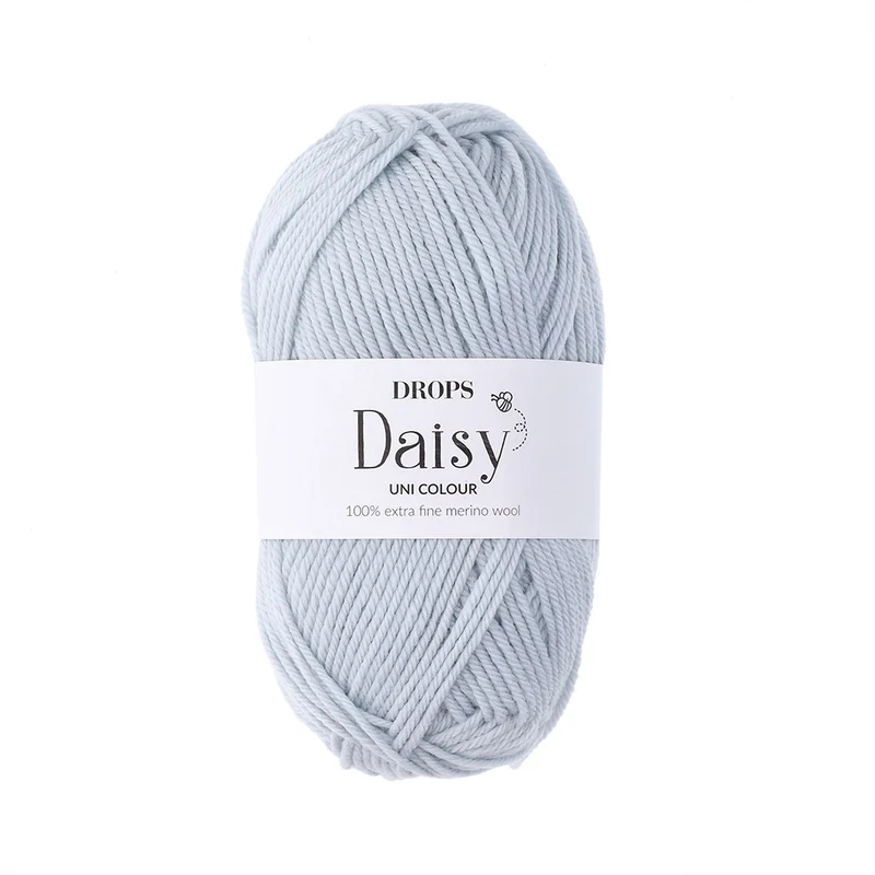 DROPS Daisy Uni Colour 009 Eisblau
