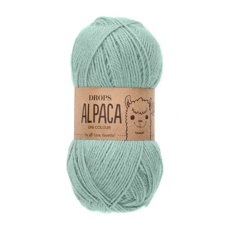 DROPS Alpaka Uni Colour 9037 Hellseegrün