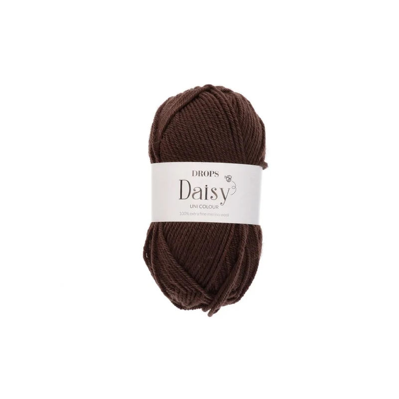 DROPS Daisy Uni Colour 035 Dunkelbraun