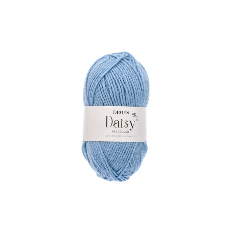 Drops Daisy Uni Colour 037 Himmelblau
