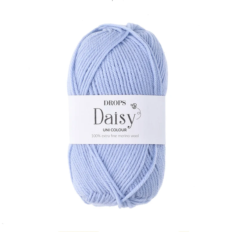 Drops Daisy Uni Colour 010 Hellblau
