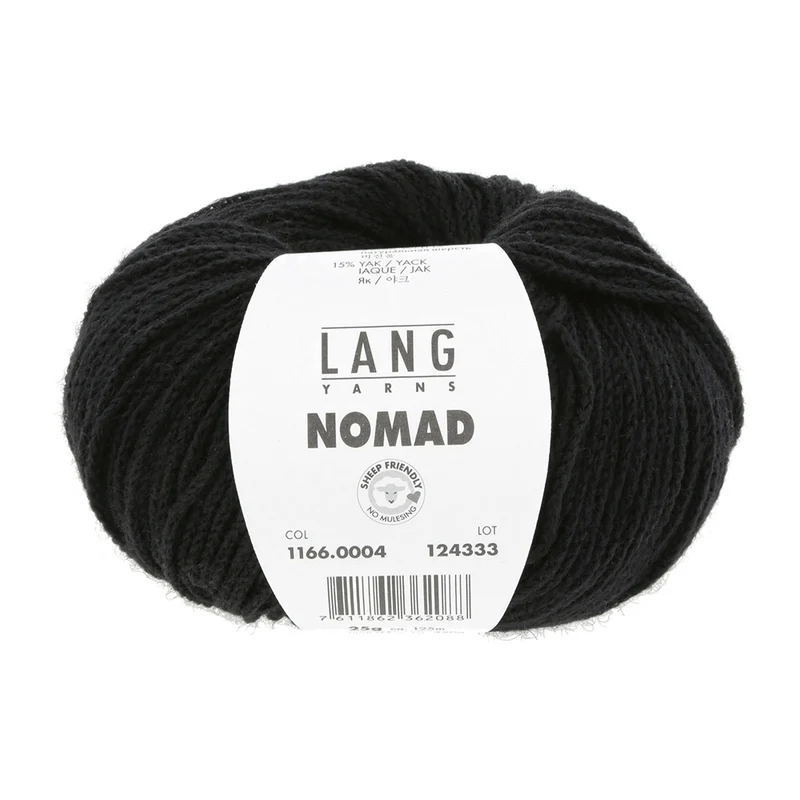 Lang Yarns Nomad 0004 Schwarz