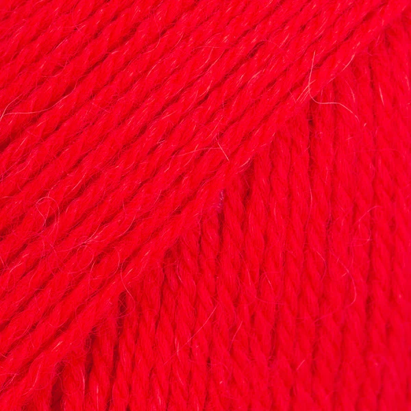 DROPS Flora Uni Colour 33 Leuchtendes Rot
