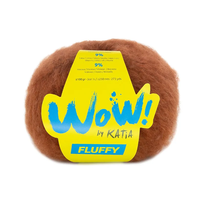 Katia WOW – Fluffy 093 Rostbraun