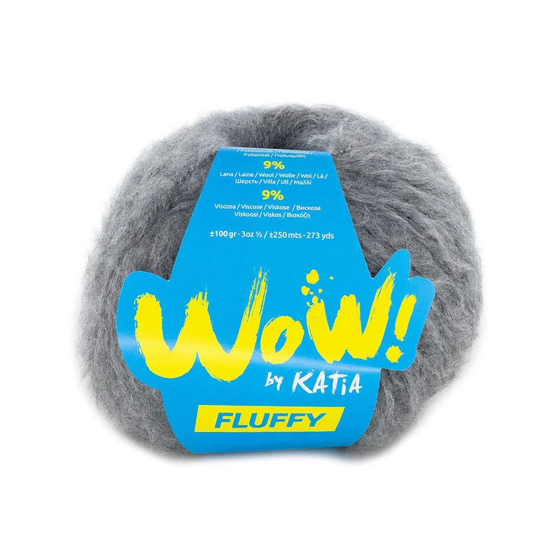 Katia WOW – Fluffy 082 Dunkelgrau