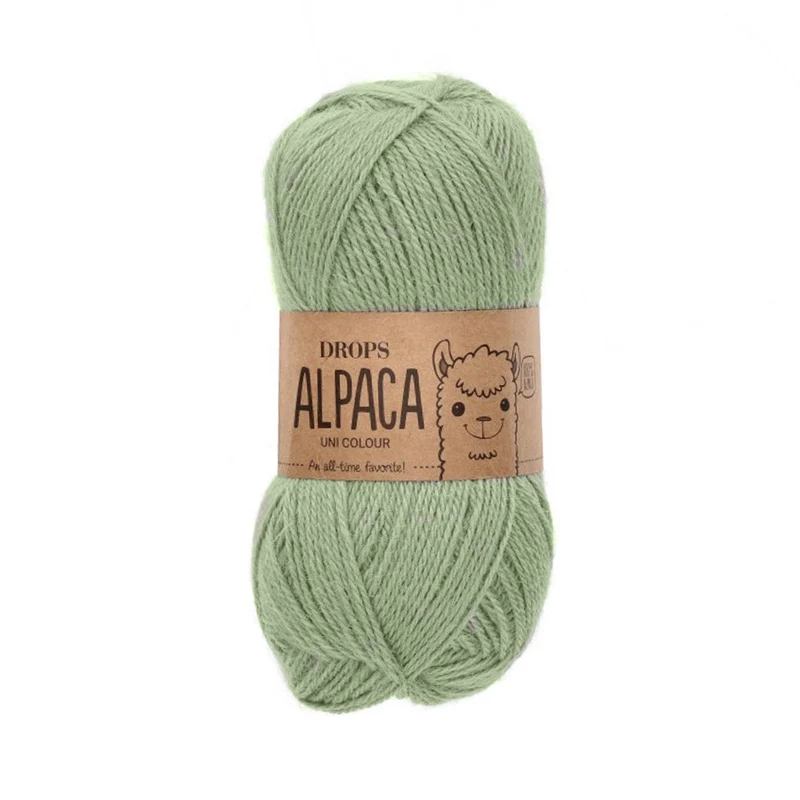DROPS Alpaka Uni Colour 9038 Saliegrün