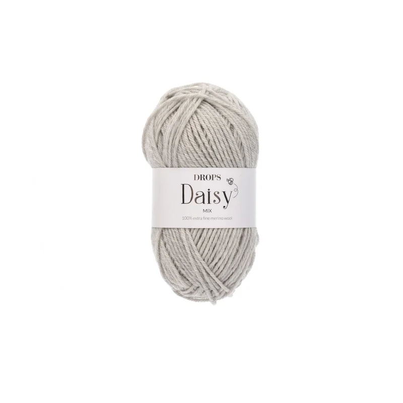 Drops Daisy Mix 027 Perlgrau