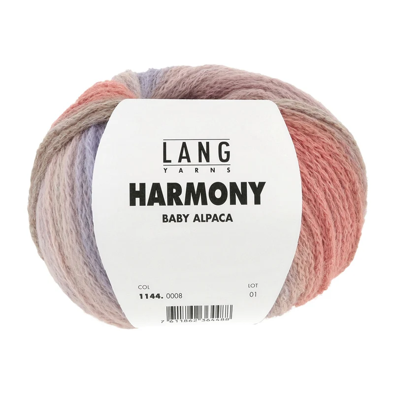 Lang Yarns Harmony 008 Lachs/Braun/Grün/Flieder