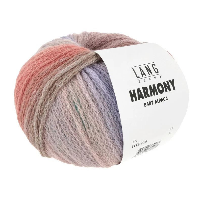 Lang Yarns Harmony 008 Lachs/Braun/Grün/Flieder