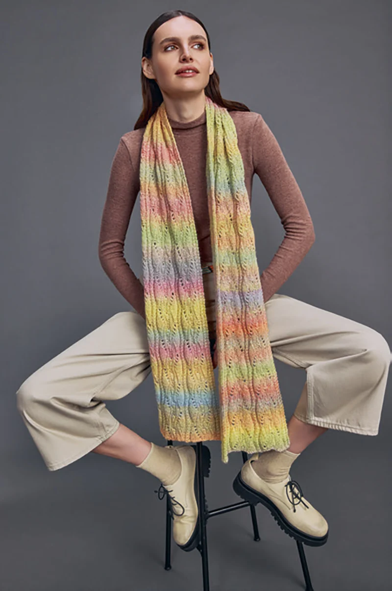 Lang Yarns Harmony 008 Lachs/Braun/Grün/Flieder