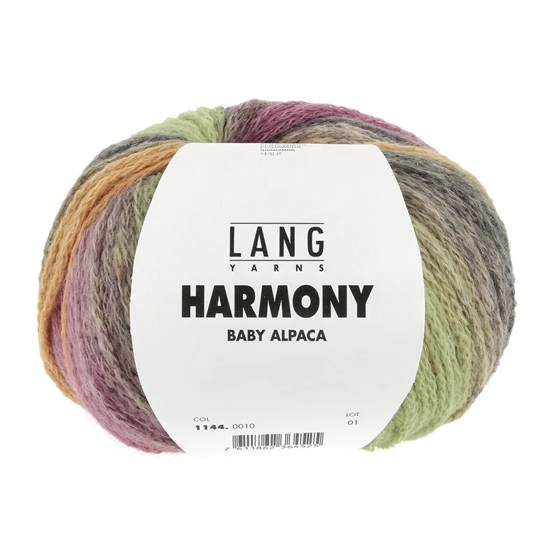 Lang Yarns Harmony 010 Lila/Grün/Orange/Grau