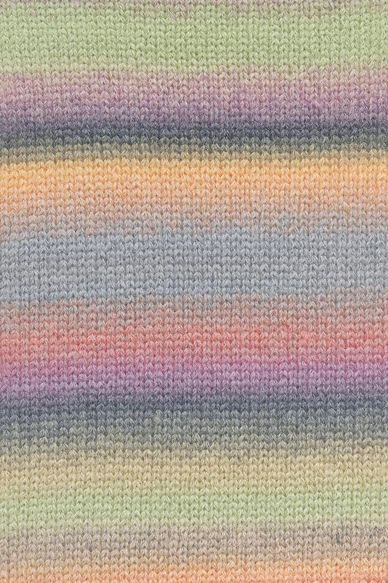 Lang Yarns Harmony 010 Lila/Grün/Orange/Grau