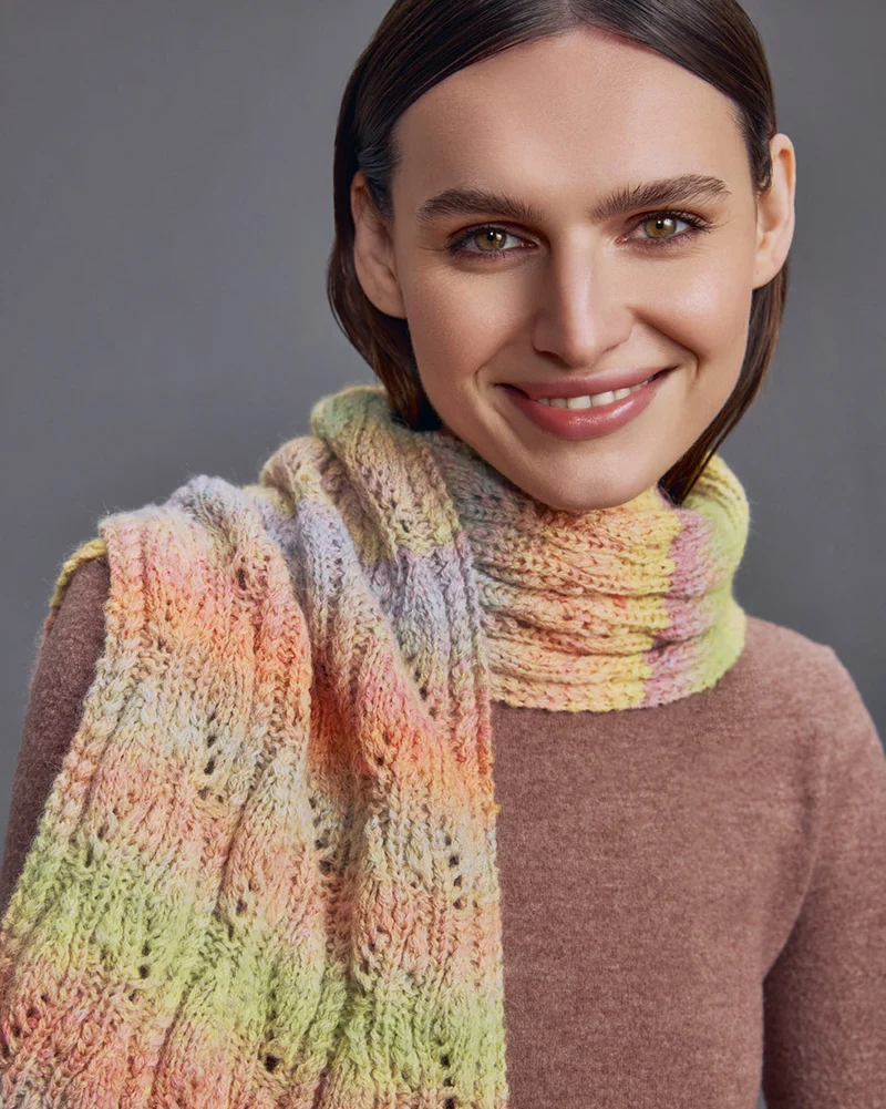 Lang Yarns Harmony 010 Lila/Grün/Orange/Grau