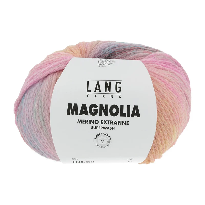 Lang Yarns Magnolia 0014 Rosa/Orange/Blau