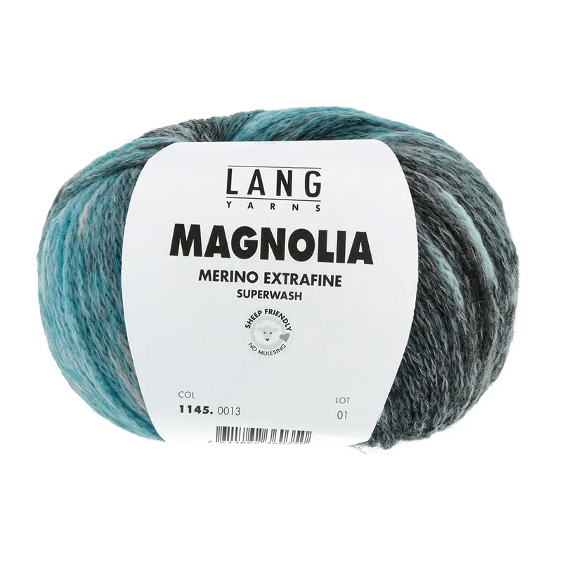 Lang Yarns Magnolia 0013 Petrol/Türkis/Grau
