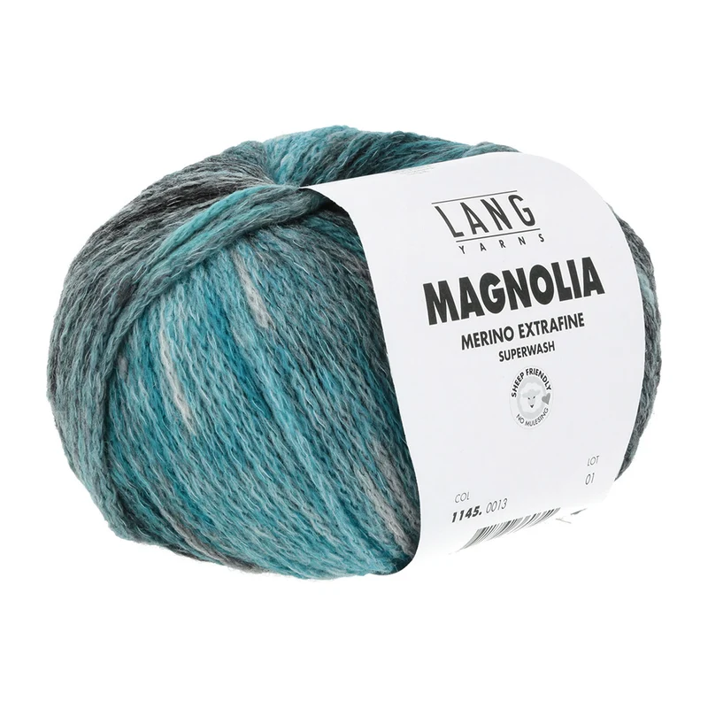 Lang Yarns Magnolia 0013 Petrol/Türkis/Grau
